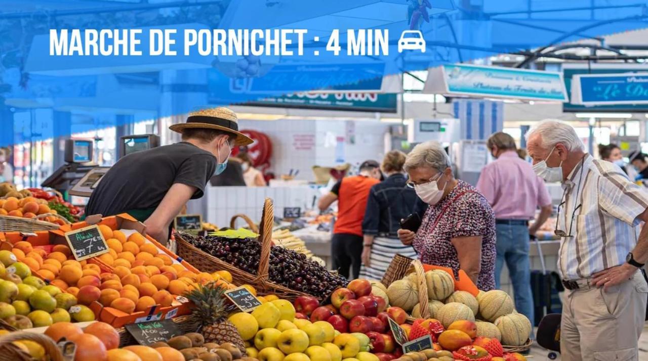 Appartement La Baule Pornichet Terrasse - Cuisine - Calme - Wifi - Parking Gratuit Bagian luar foto